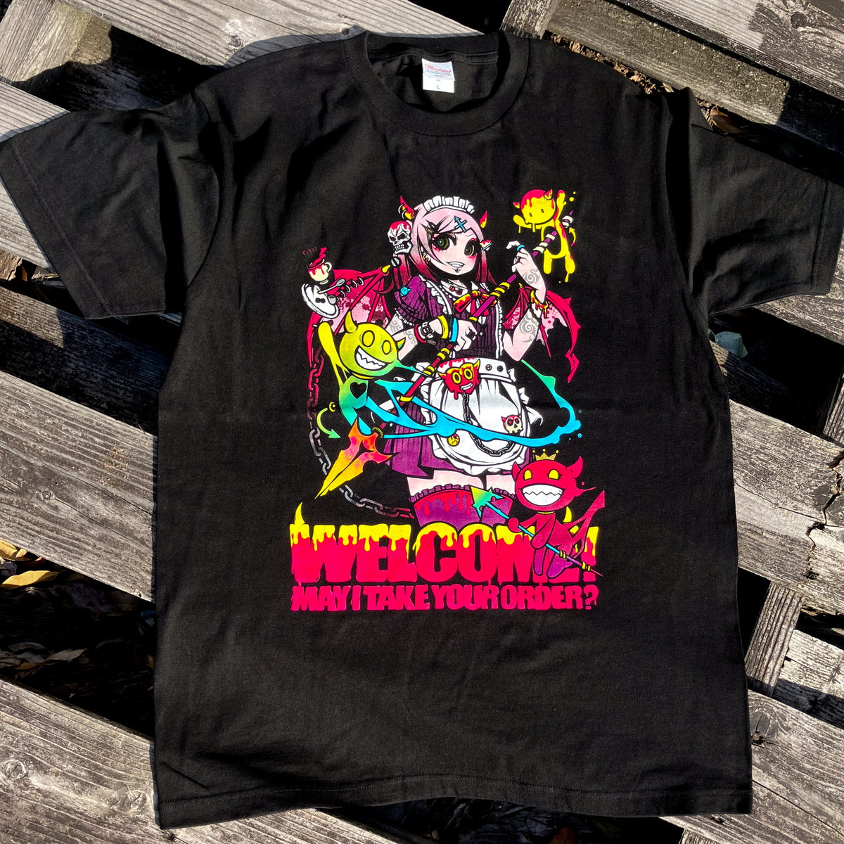 Project.C.K. × silkmaster “Devil Maid -WELCOME!-” 9-Color & Gold Premium Tee