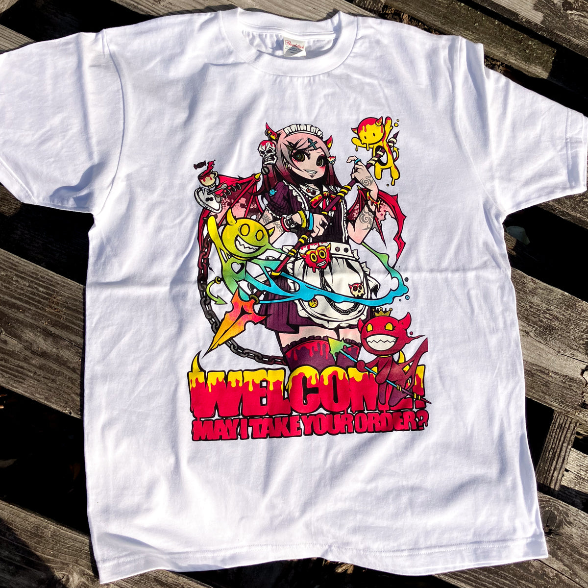 Project.C.K. × silkmaster “Devil Maid -WELCOME!-” 9-Color & Gold Premium Tee