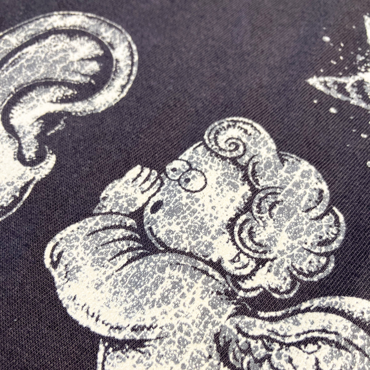 FIKAS × silkmaster “The Whispering Angels” Damage Flock Tee